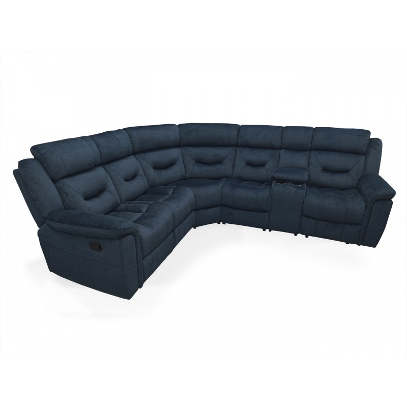 VL Dudley Corner Group Recliner - Blue (4 Pcs) (Nett)